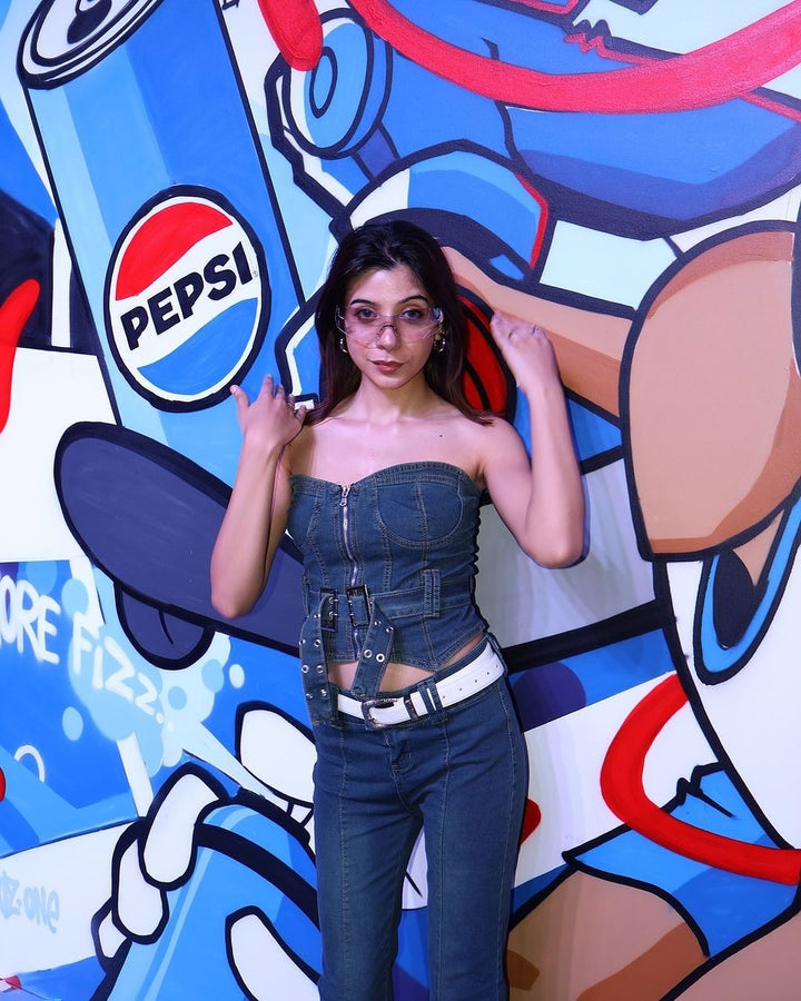 Esther denim coord set