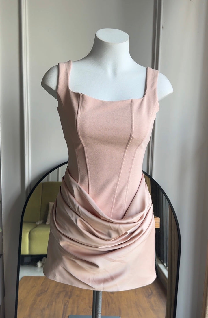 Elinor silk drape dress