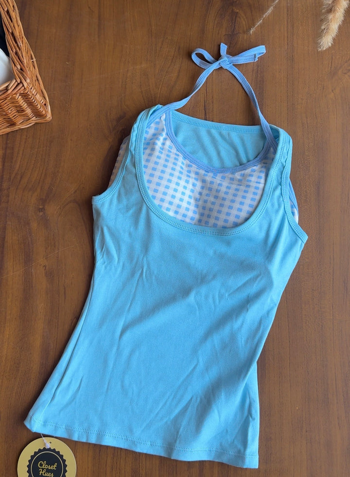 Strawberry built in bra top