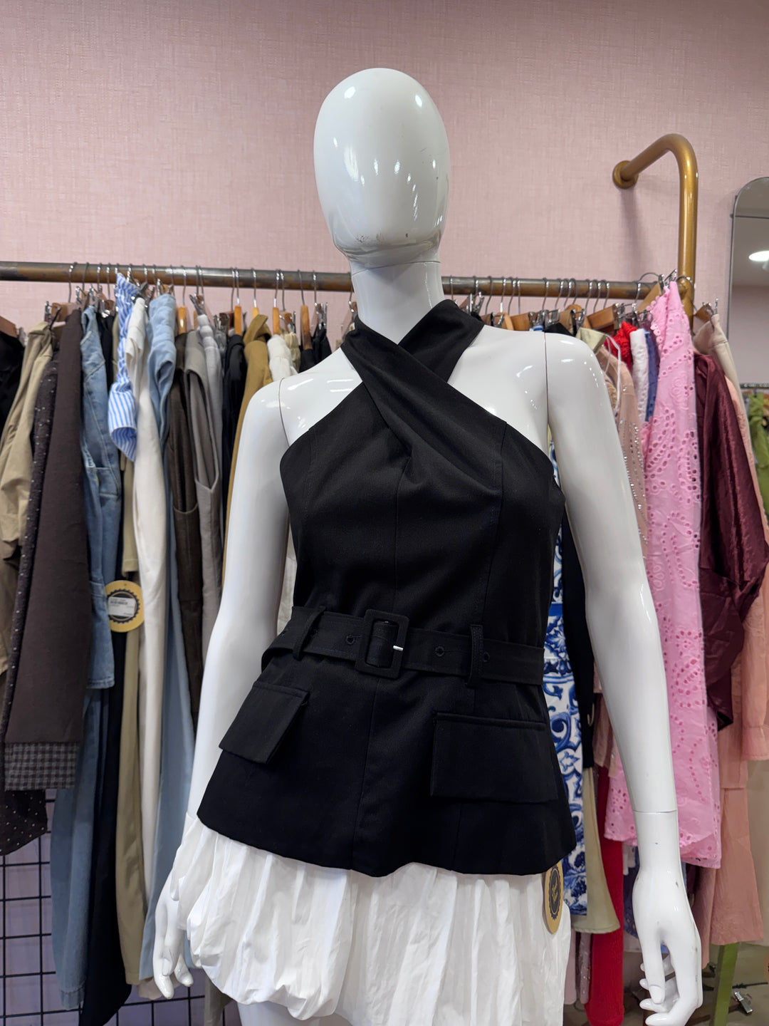 Zoe belted top