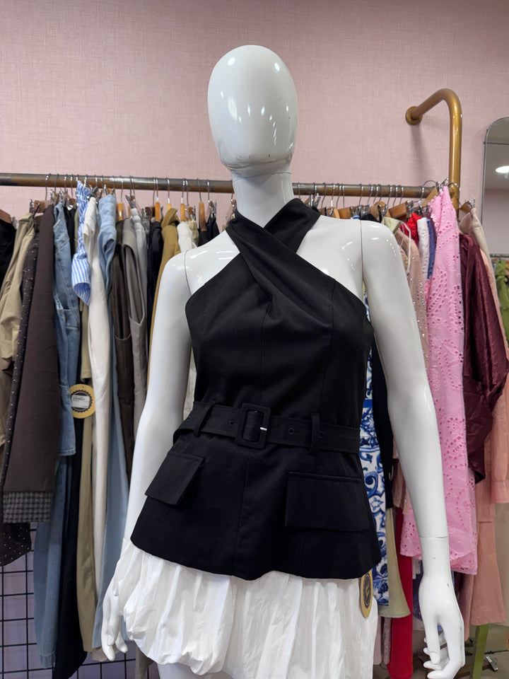Zoe belted top