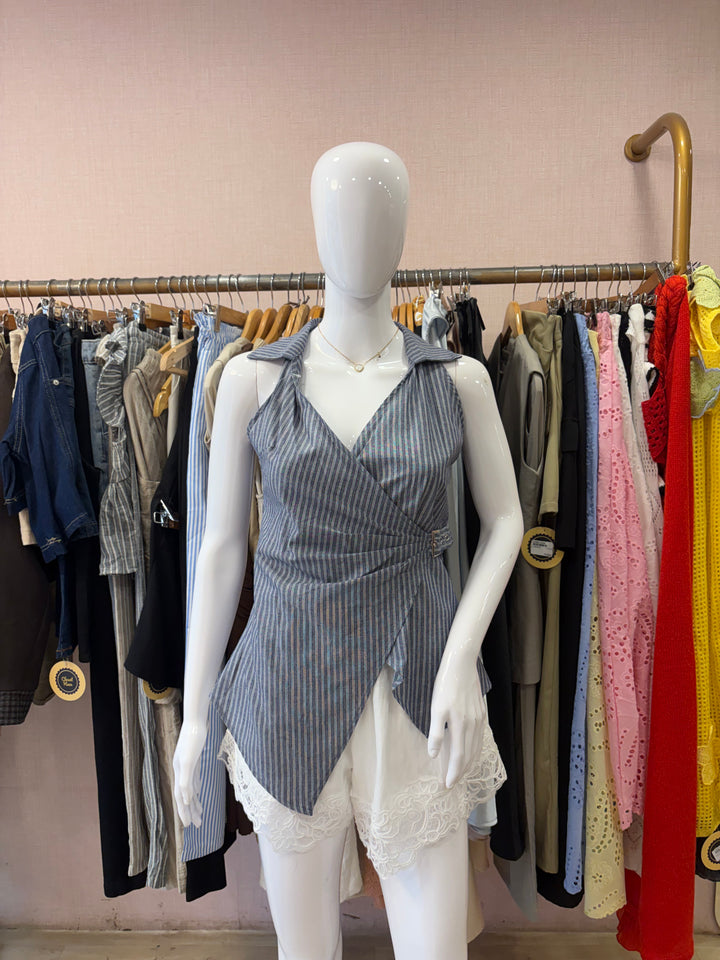 Iryna collar top