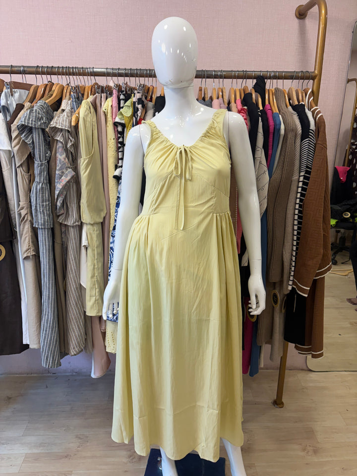Yellow maxi dress