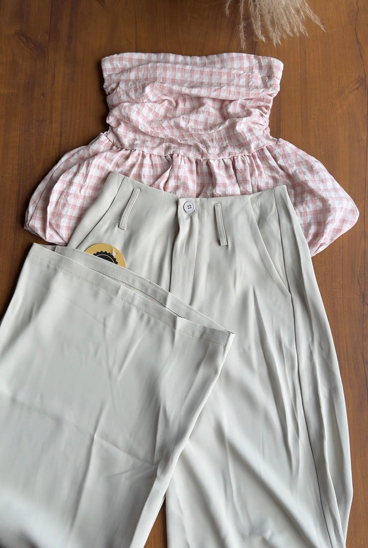Oyster high waist pants