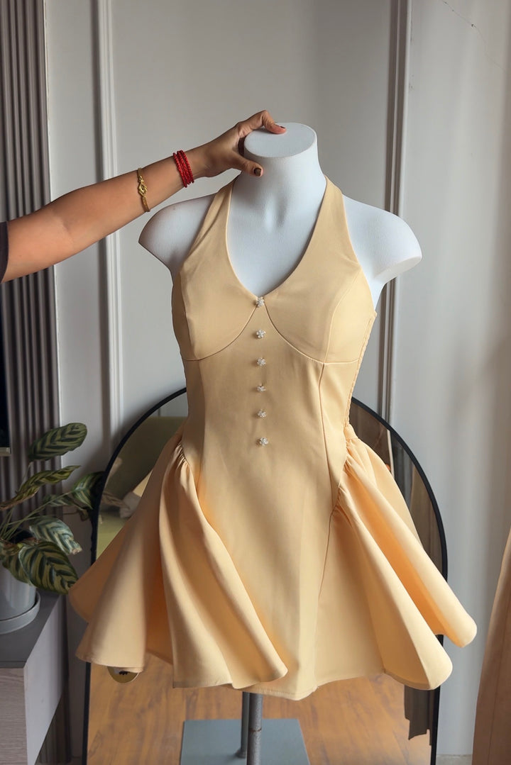 Dorothy Halter neck dress