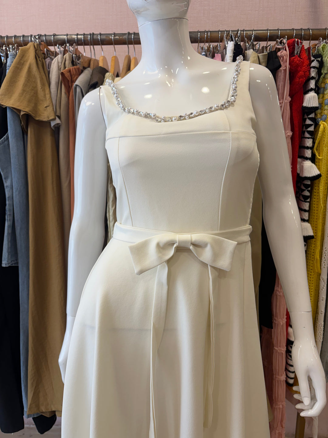 Emma studded padded dress