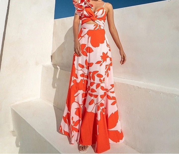Seychelles swimsuit and skirt