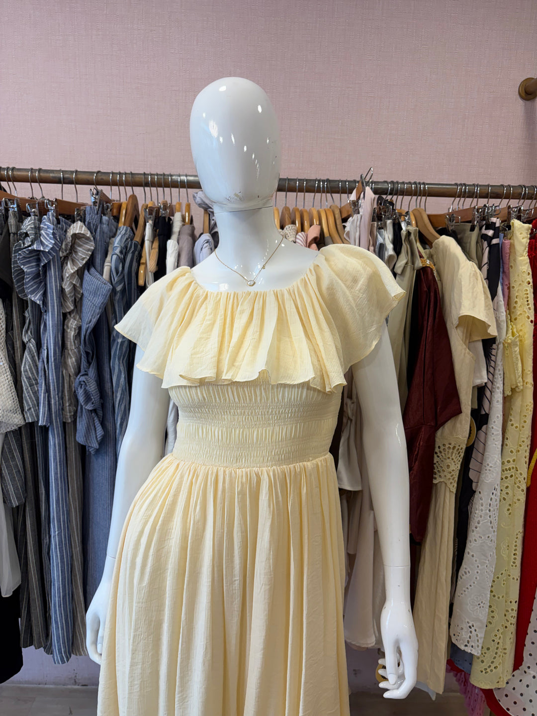 Titania off shoulder dress