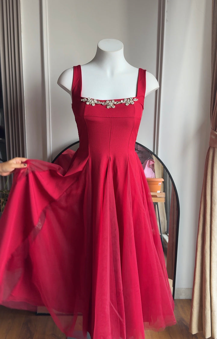 Madonna diamond studded dress