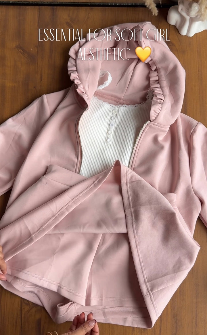Colette hoodie and skort two piece set