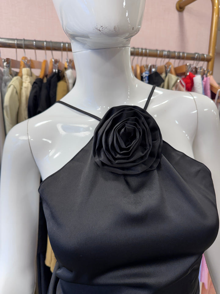 Rosy halter neck top