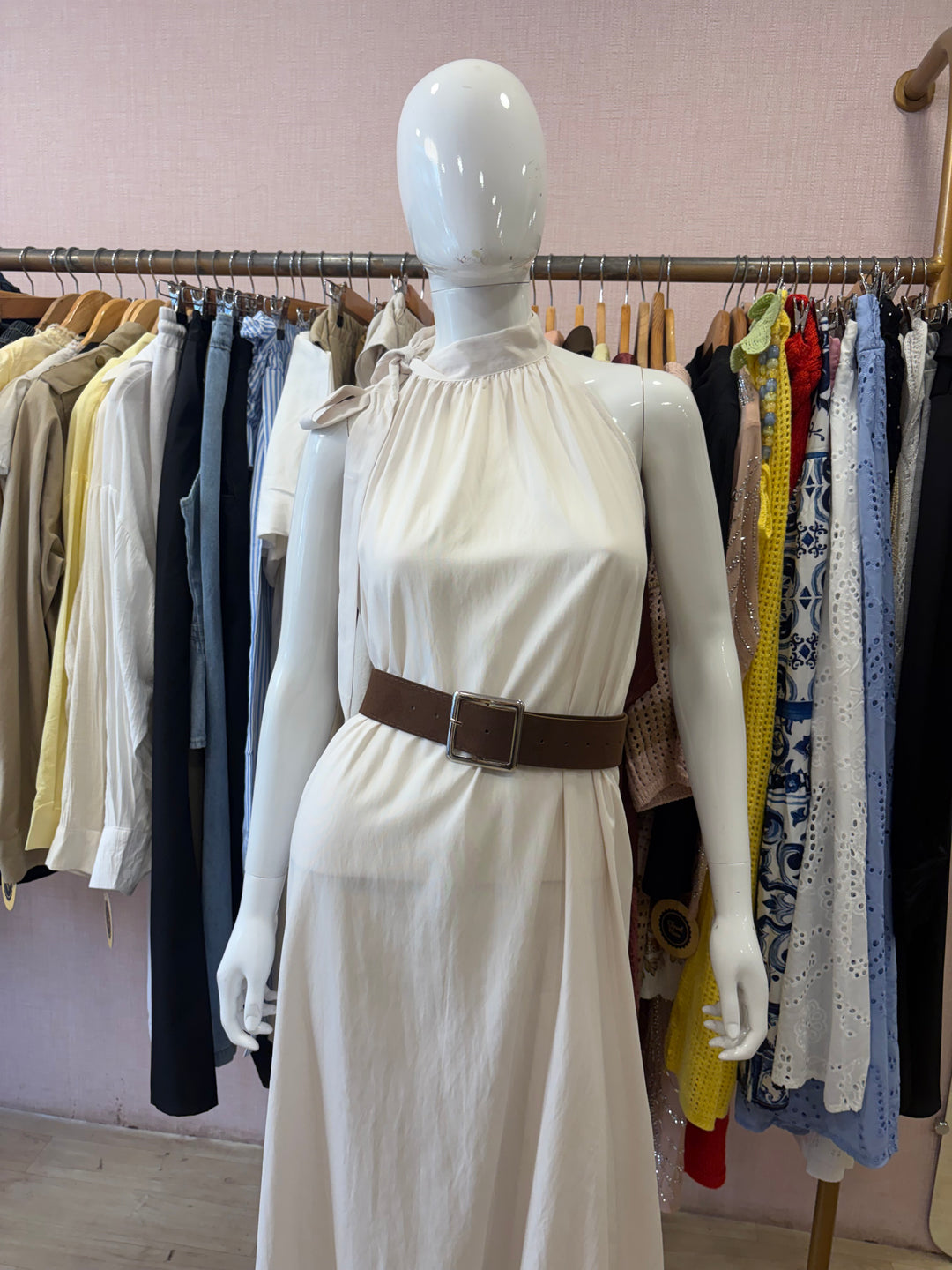 Clara belted dress