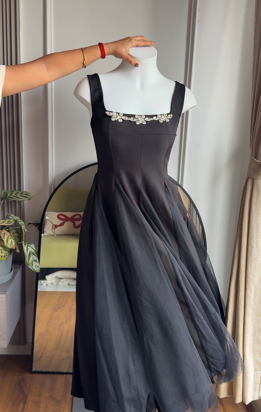 Madonna diamond studded dress