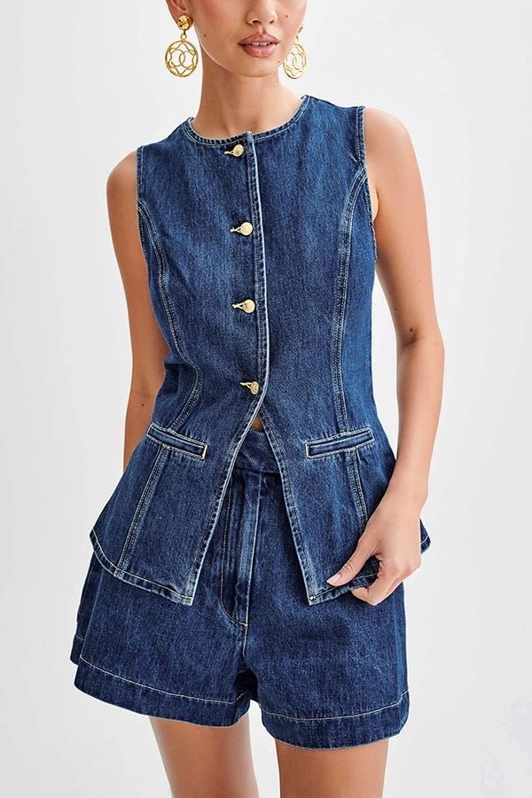 Gummy denim coord set