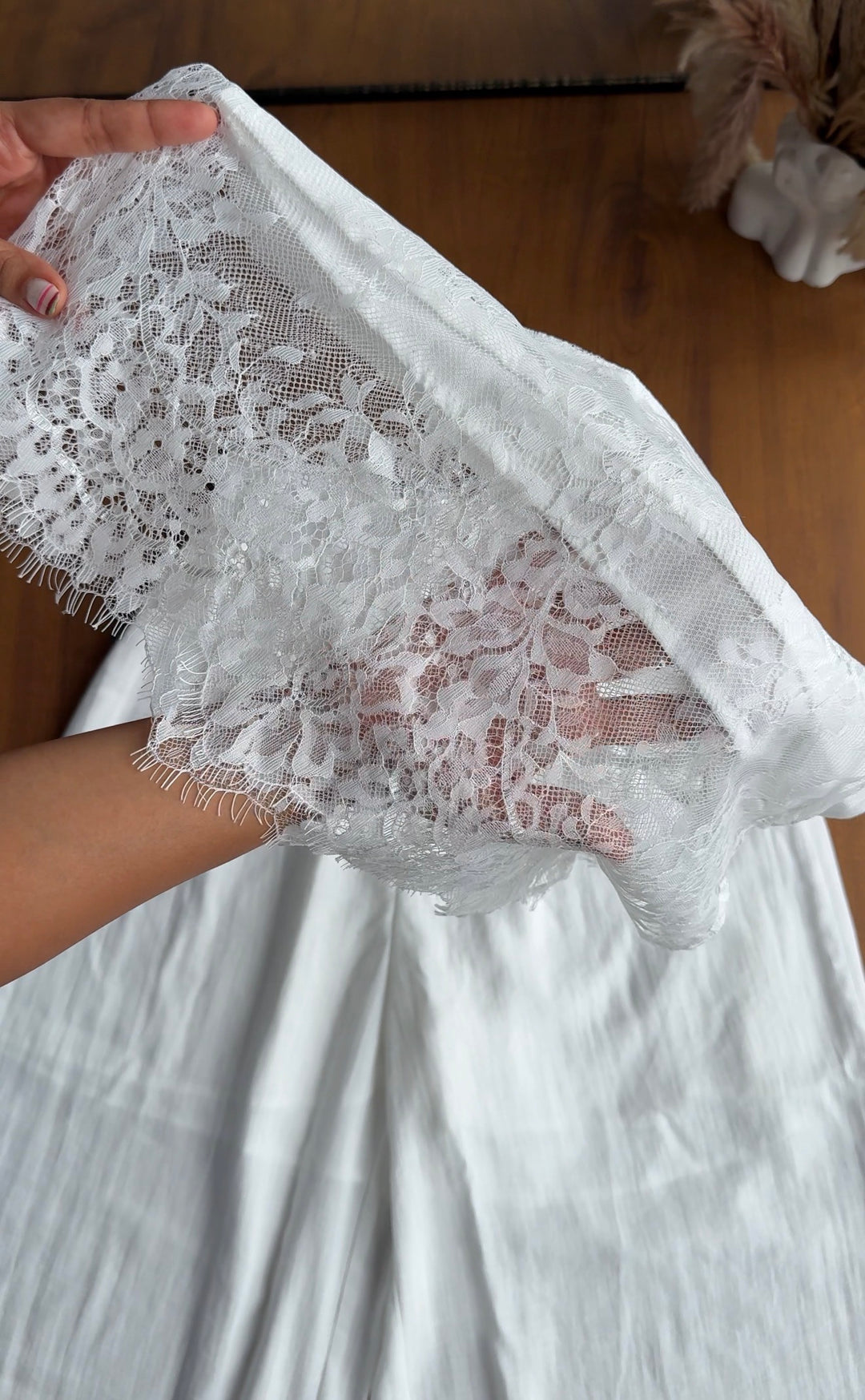 Julian lace scarf high waist pants