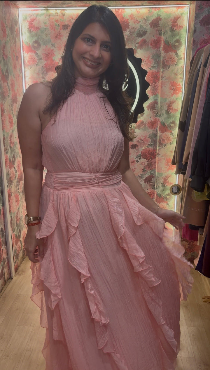 Rihanna ruffle dress