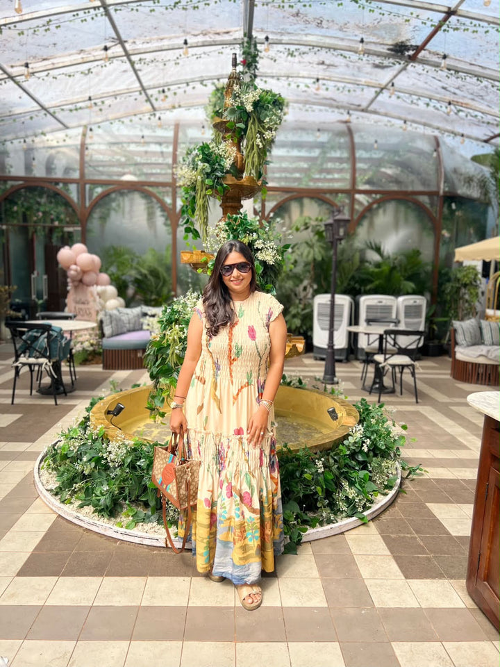 Princeton ruched maxi dress-Preorder