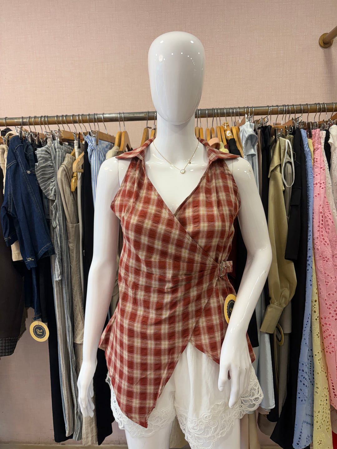 Iryna collar top