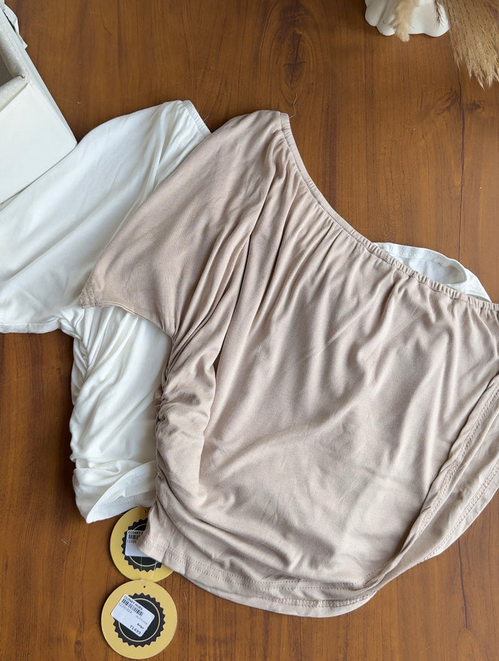Lucifer one shoulder top