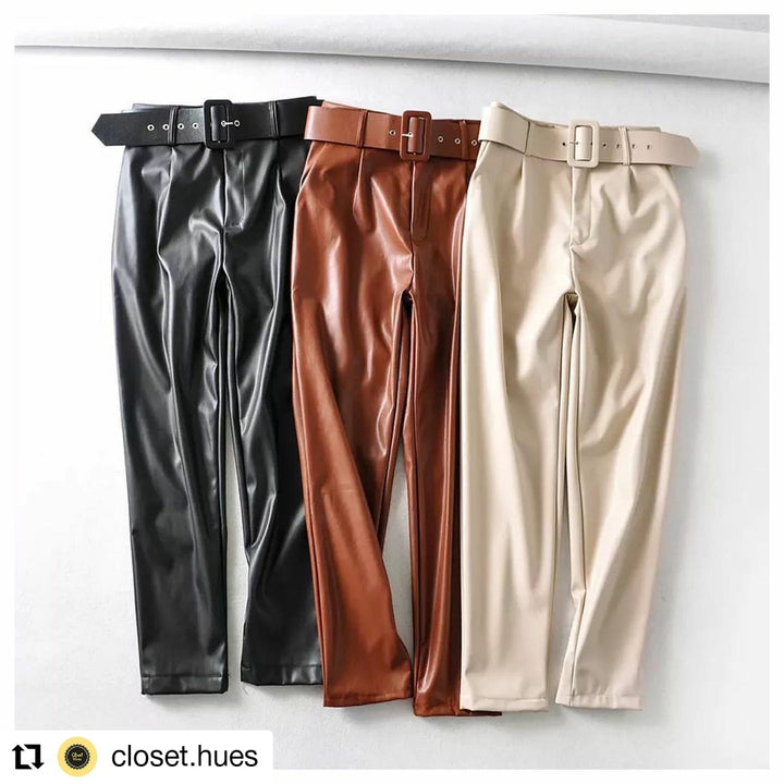 Bernie leather pants