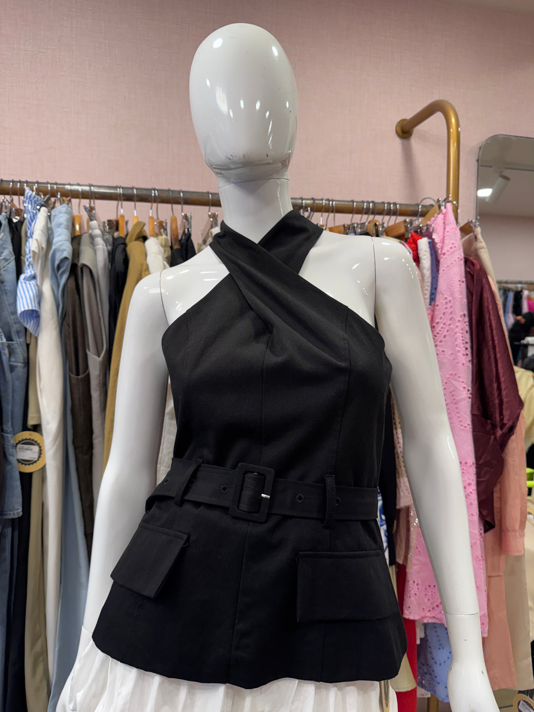 Zoe belted top