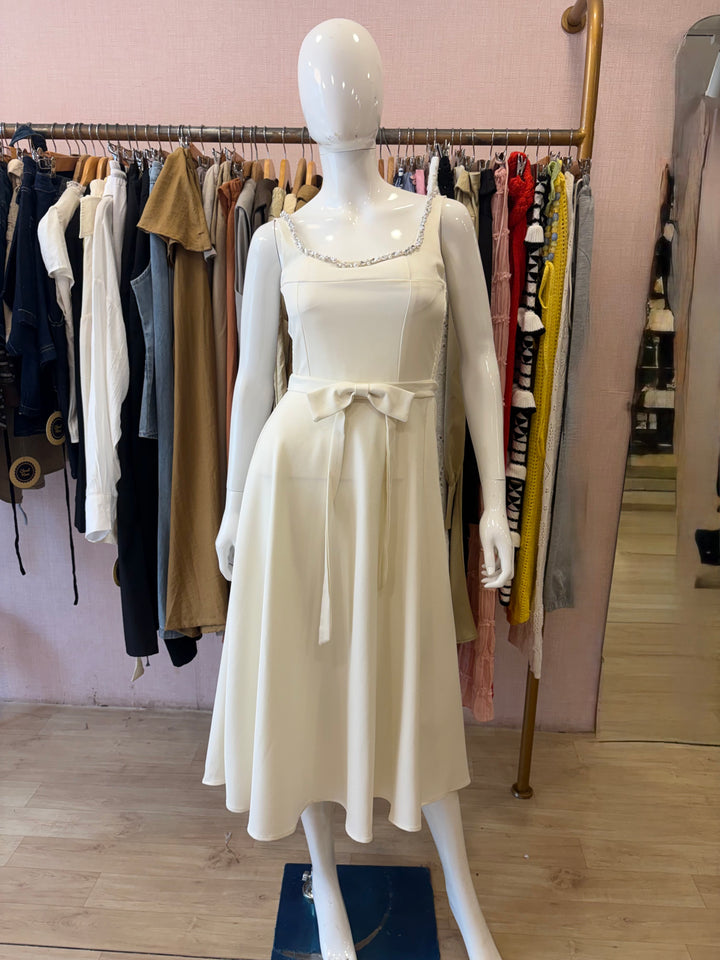 Emma studded padded dress
