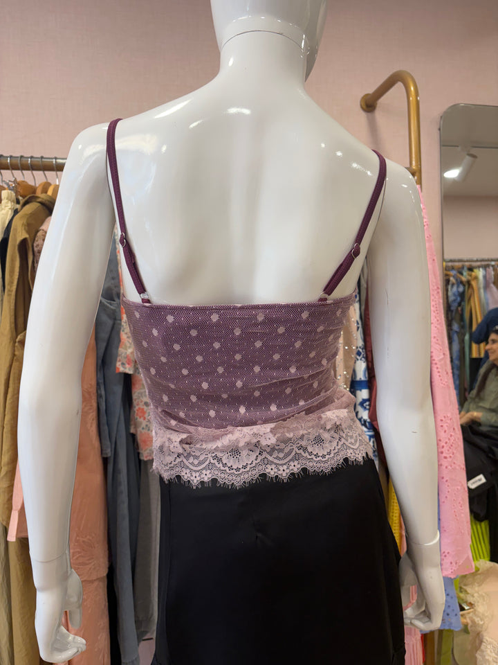 Nate lace built in bra top