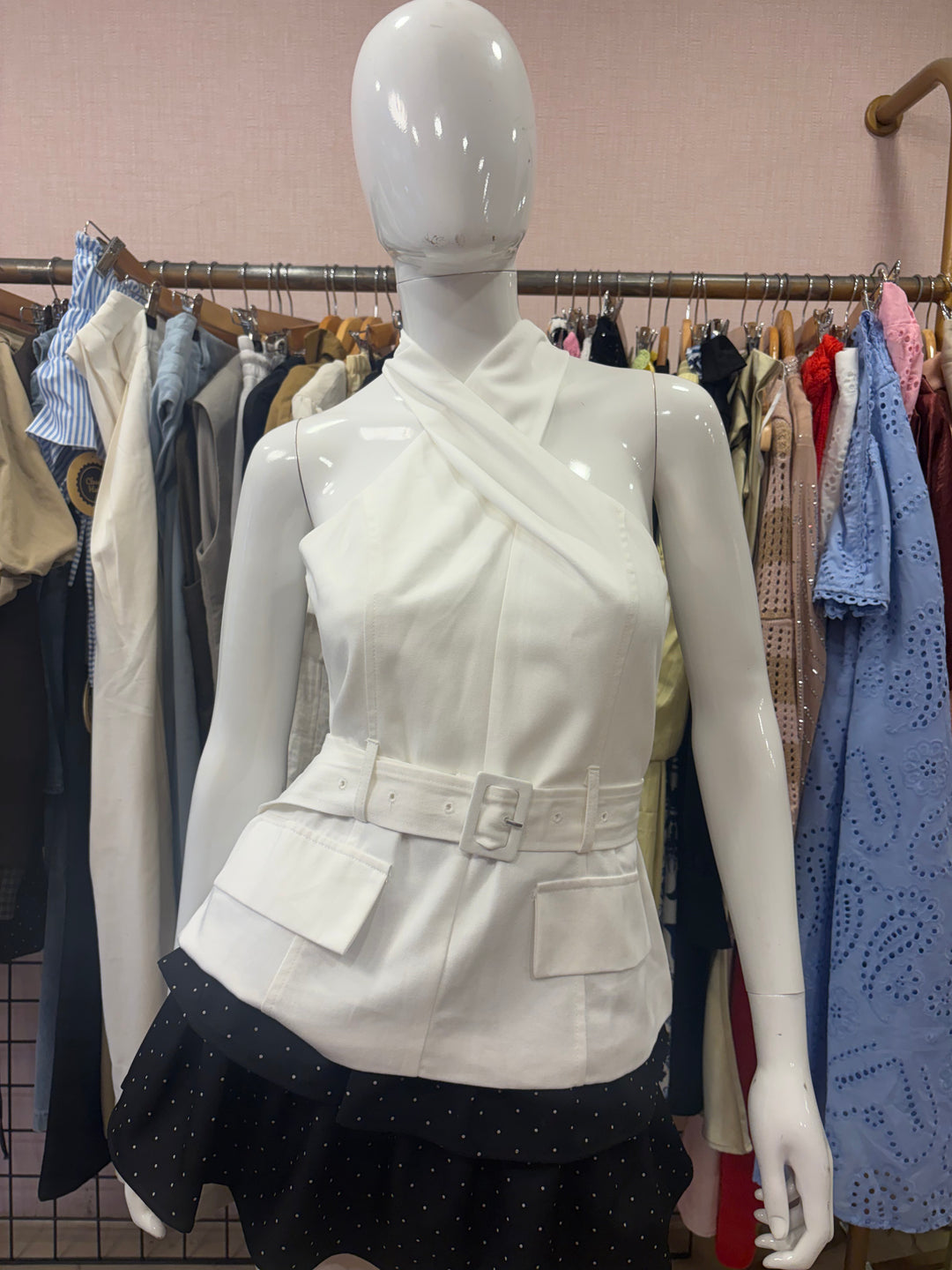 Zoe belted top