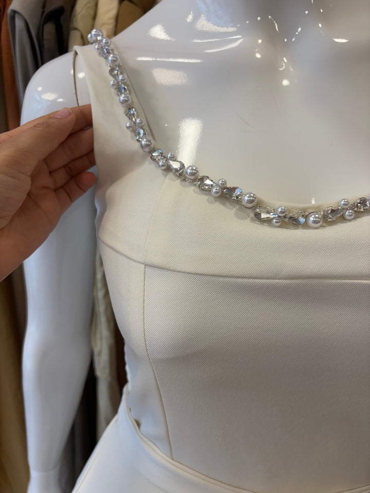 Emma studded padded dress