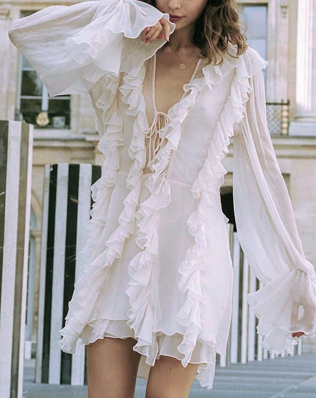 Phuket frill dress