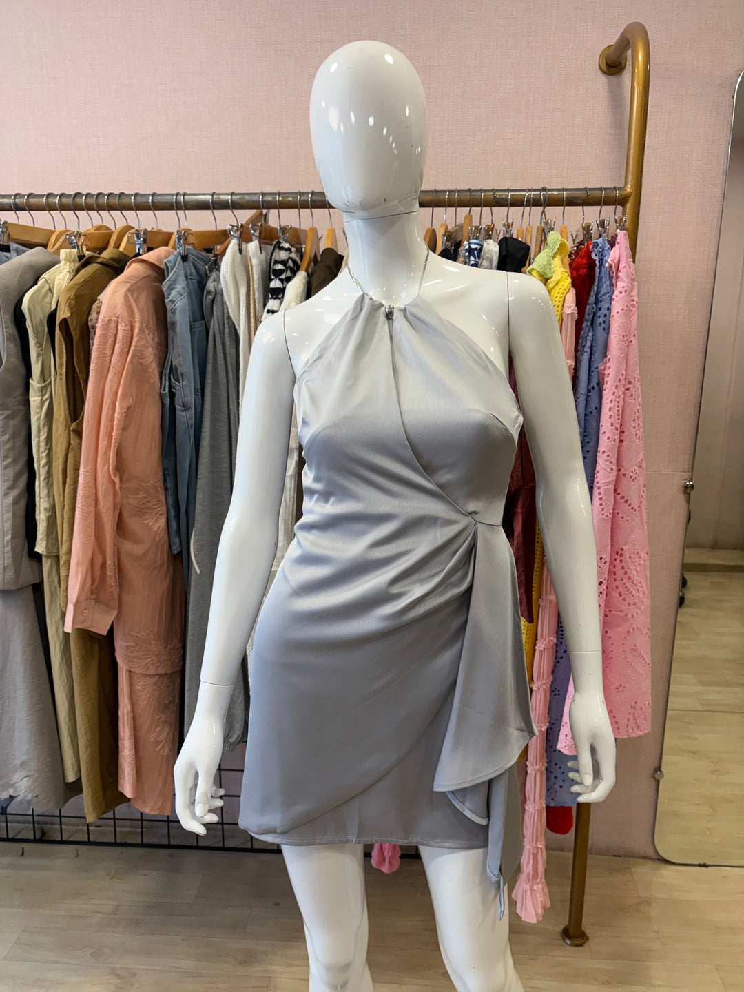 Tully halter-neck dress