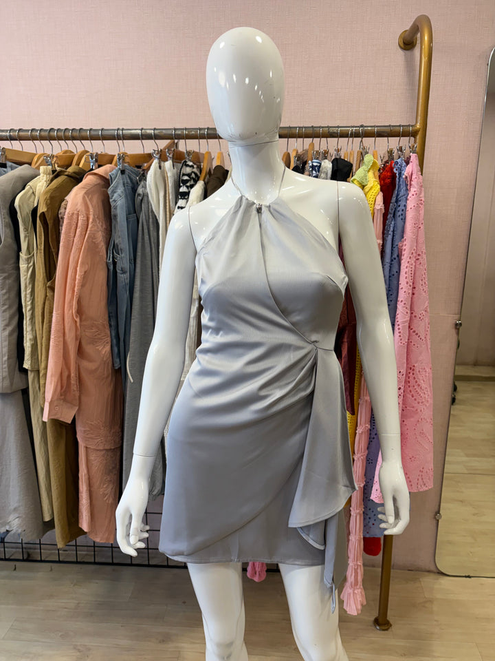 Tully halter-neck dress