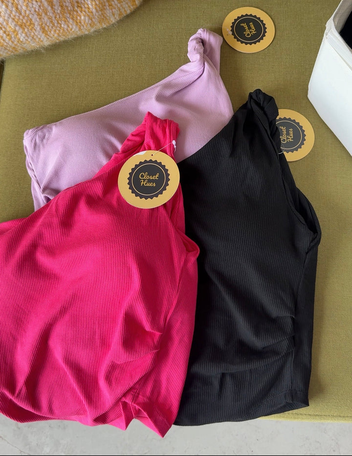 Sydney twist one shoulder top