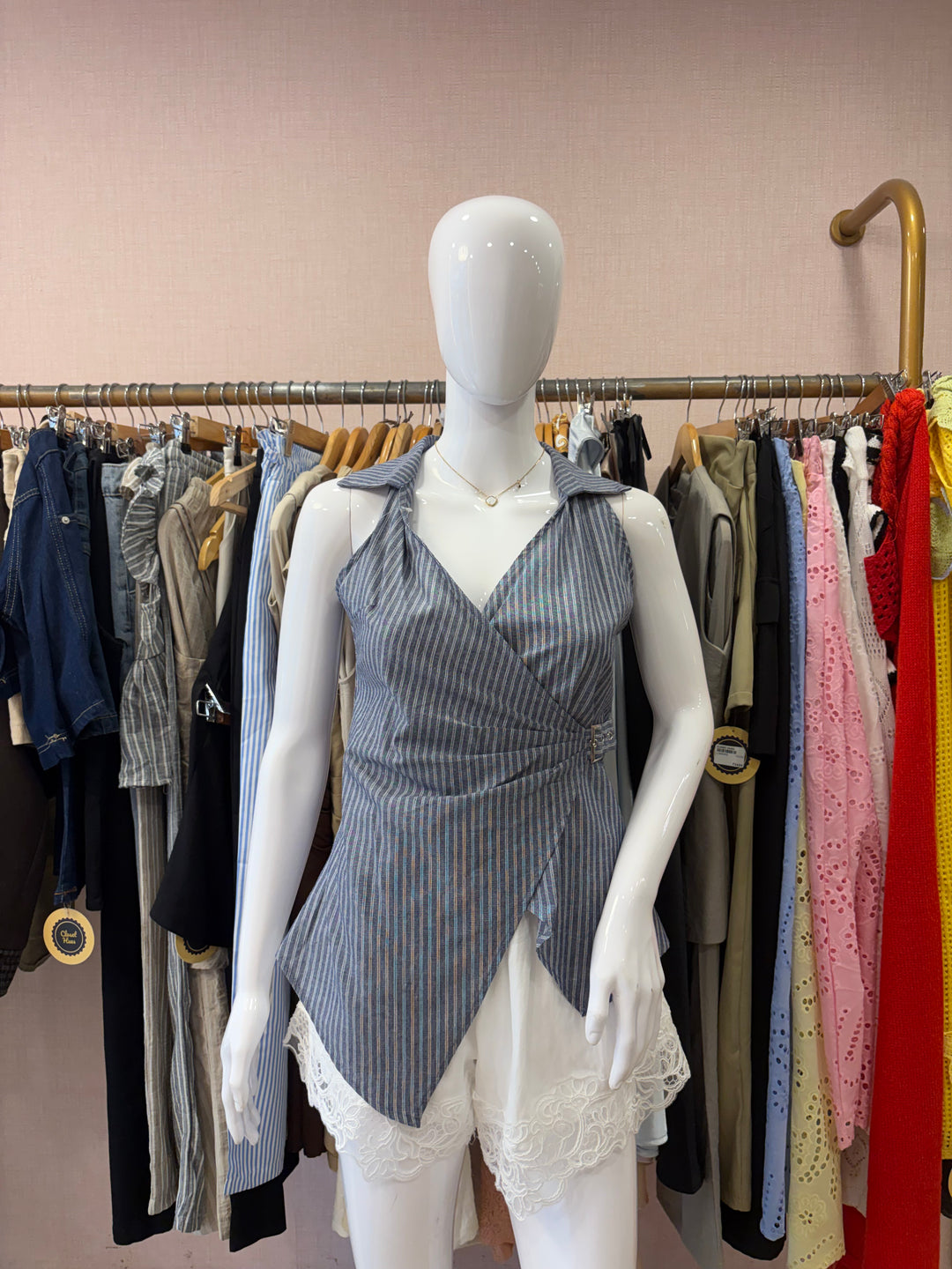Iryna collar top