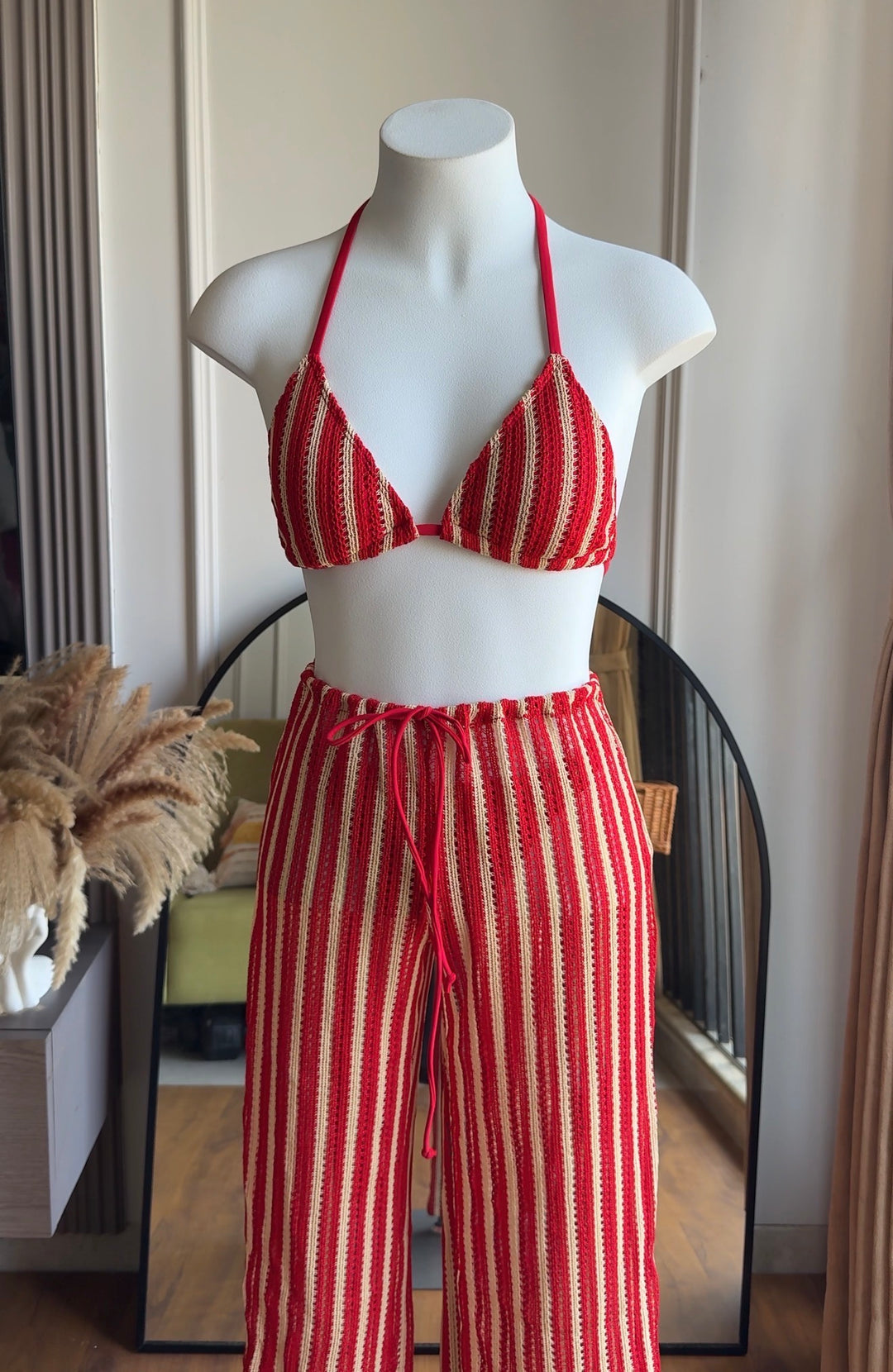 Constance striped three piece swimwear-Preorder