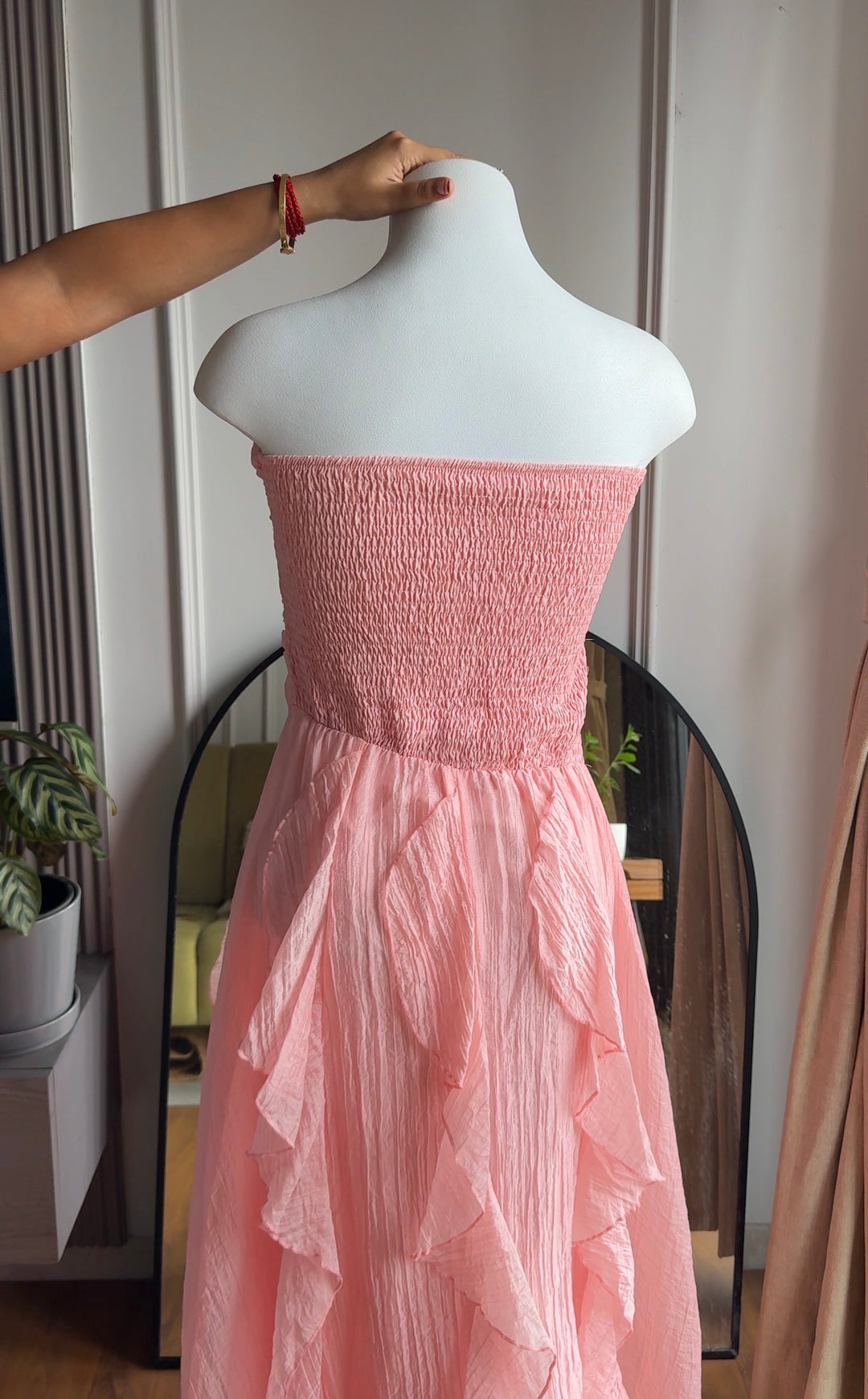 Lorelai tube frill dress