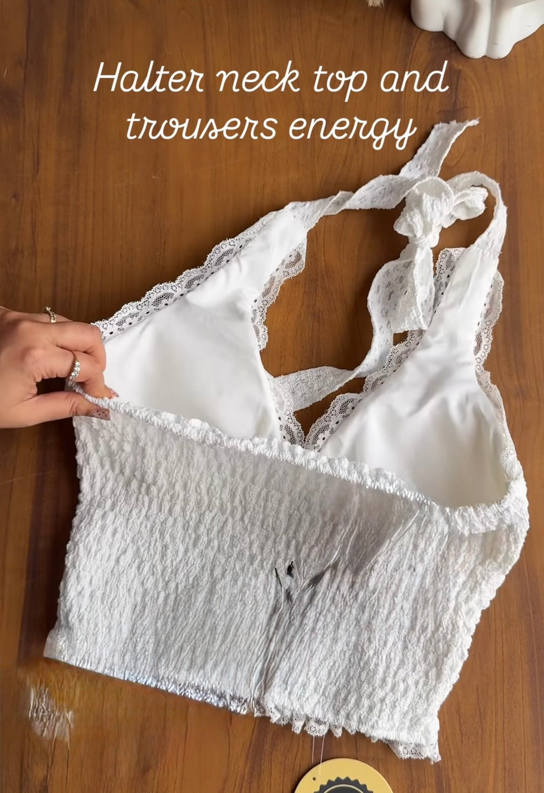 Mathew halter-neck top
