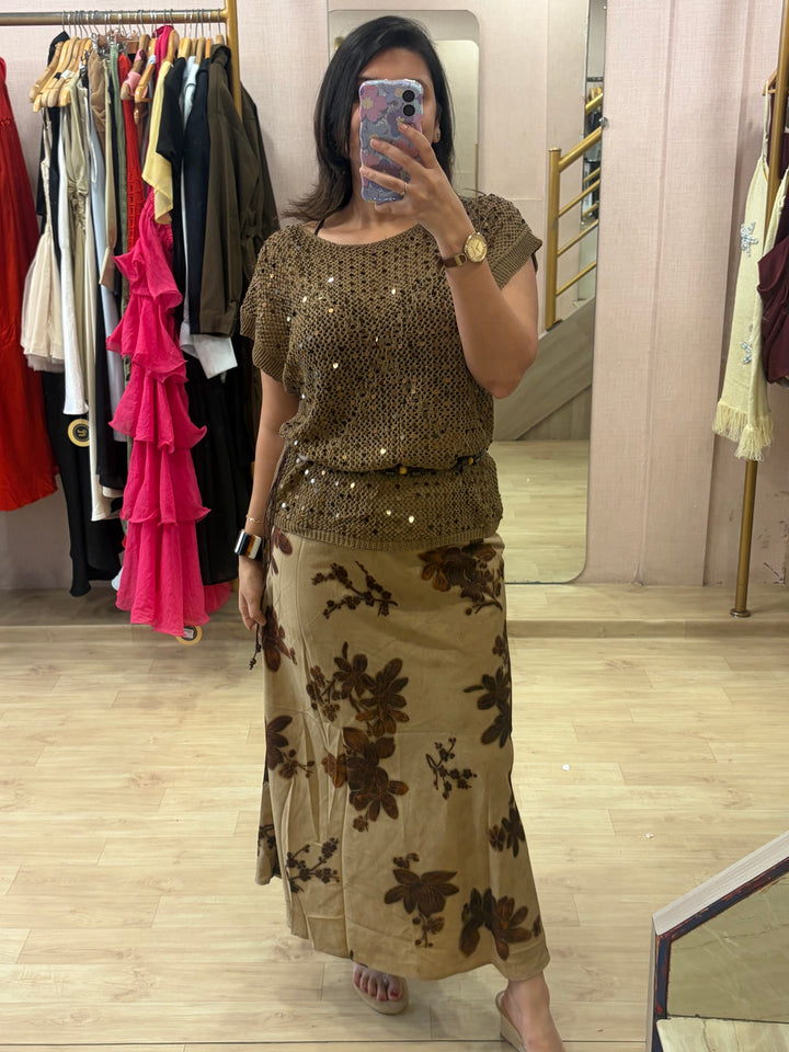 Juliette top-skirt coord set