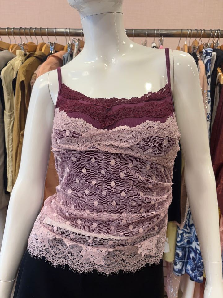 Nate lace built in bra top
