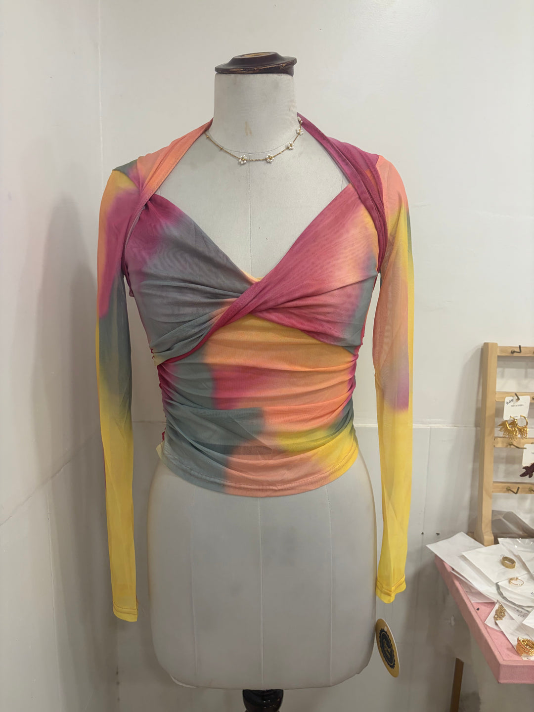 Bouc mesh top- yellow