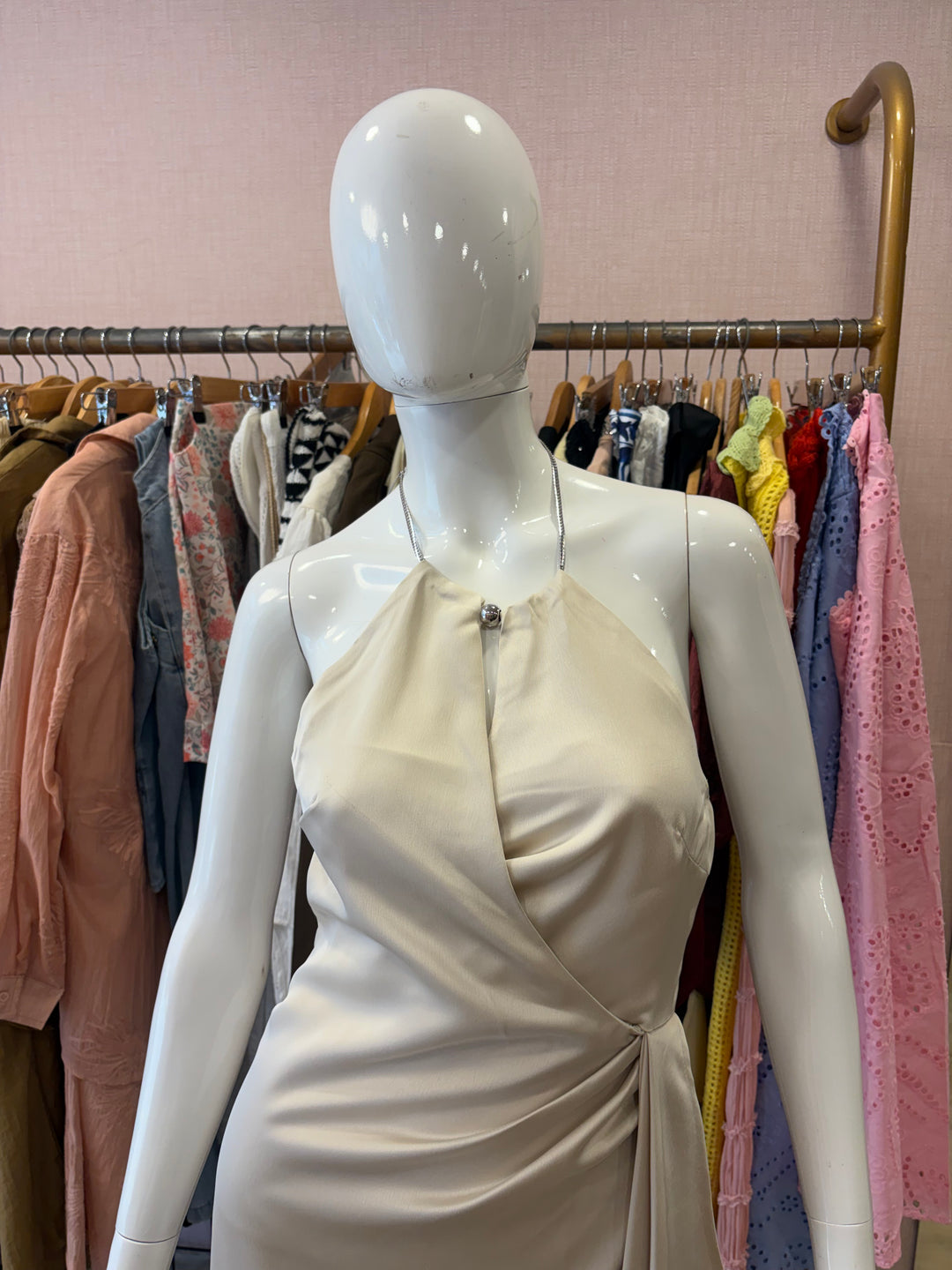 Tully halter-neck dress