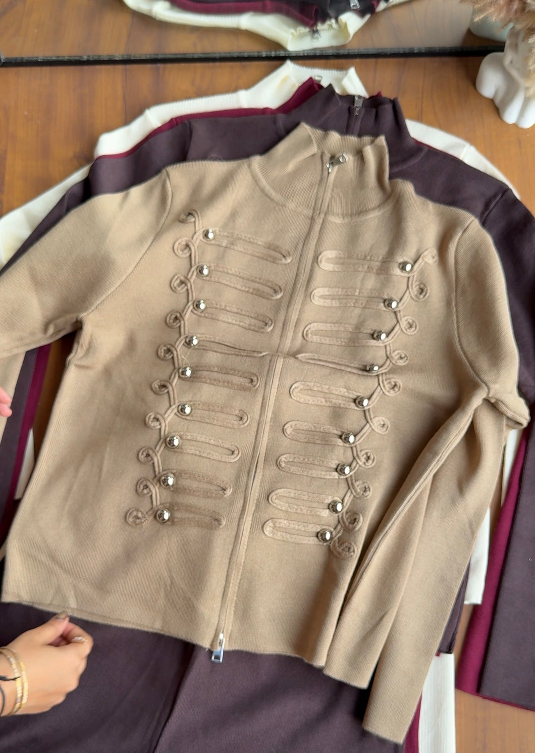 Ashley military zipper tracksuit