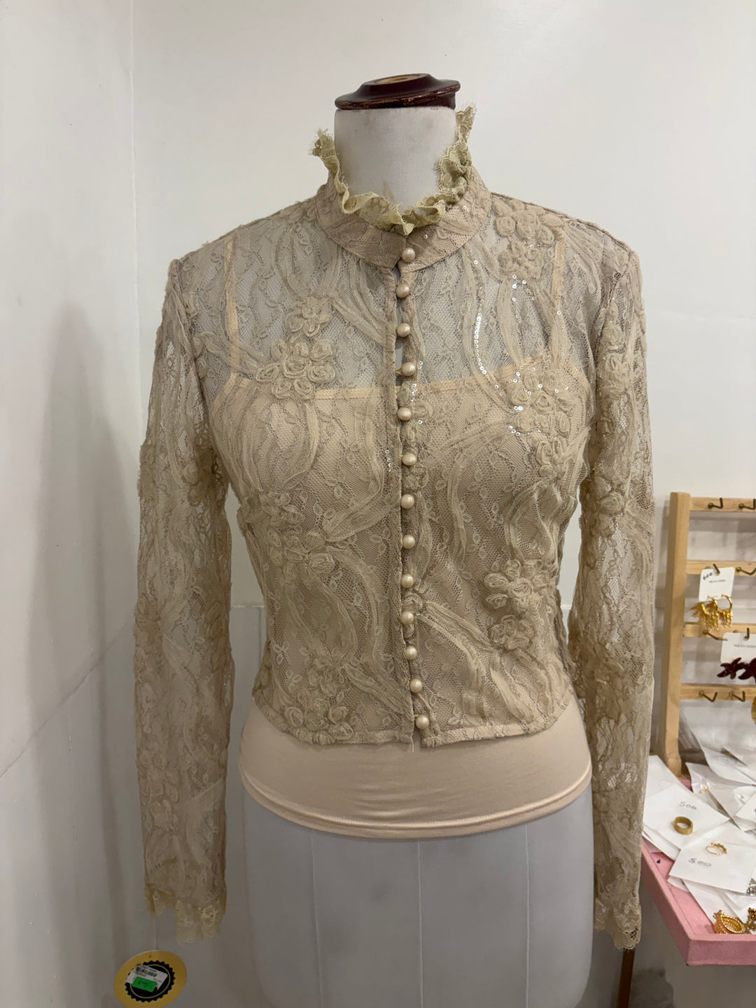 Two piece top- brown