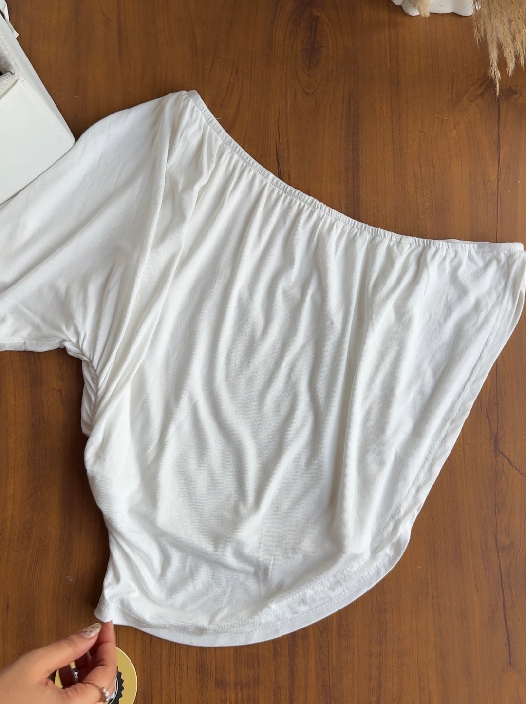 Lucifer one shoulder top