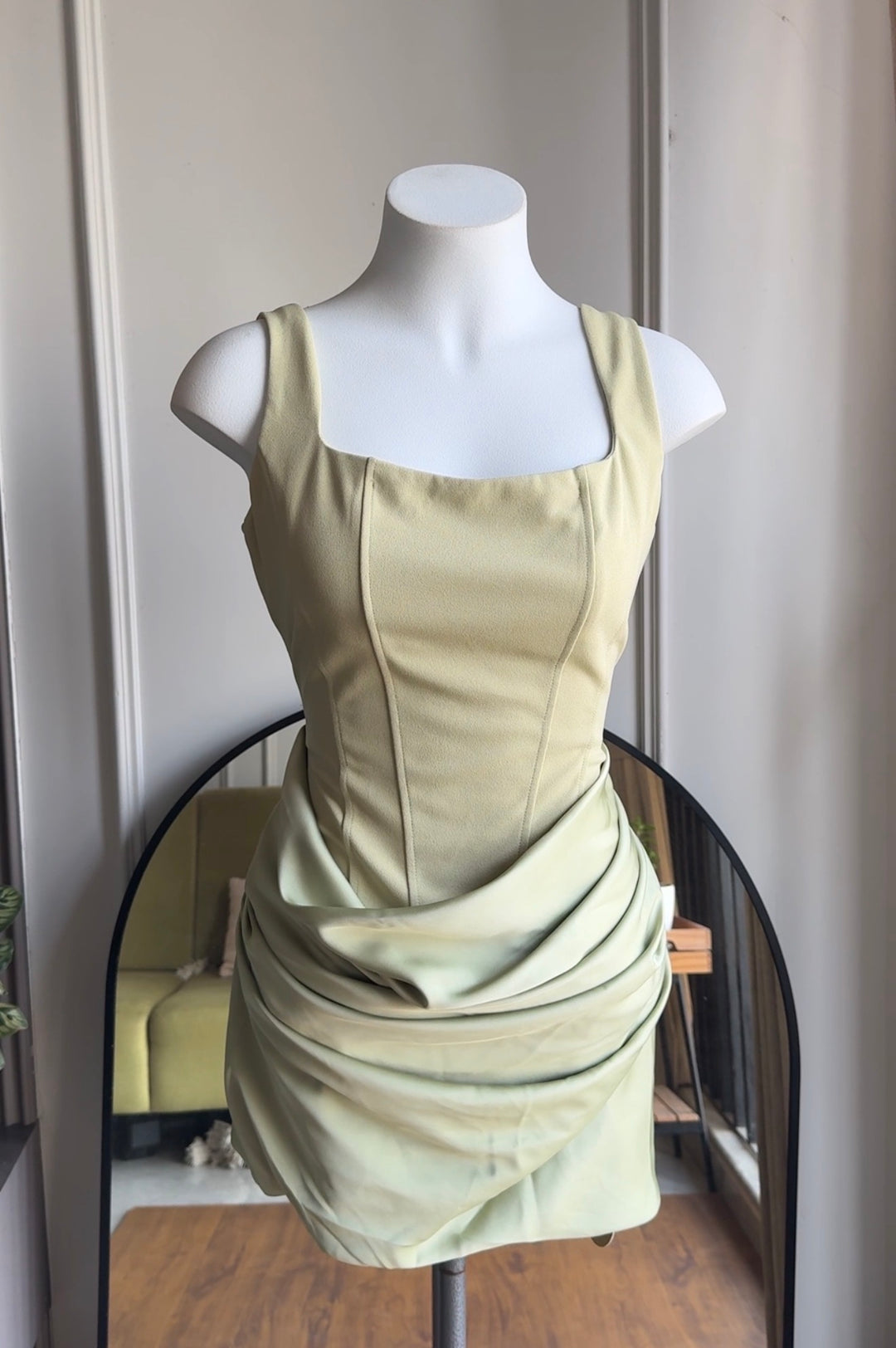 Elinor silk drape dress