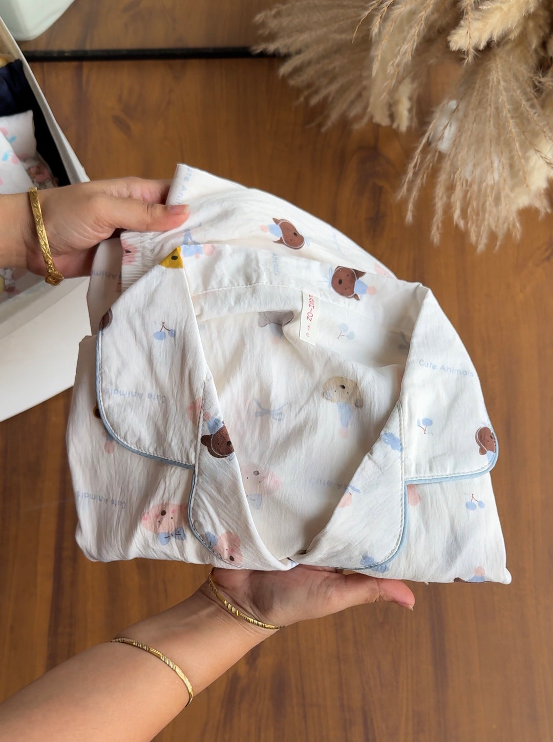 Brown doggo built in night suits