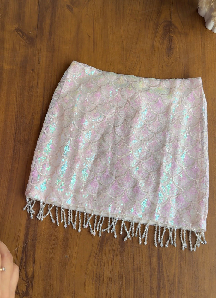 Joanne sequin scale skirt