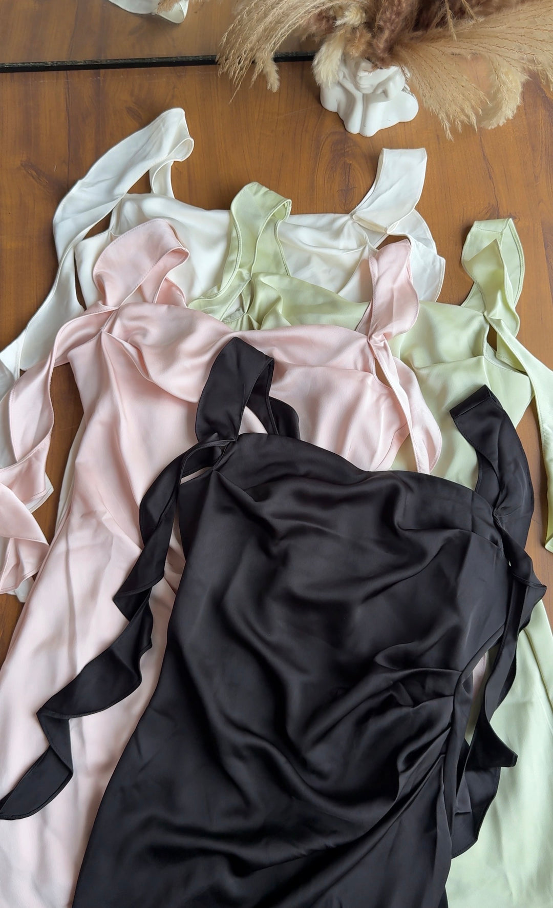 Eloise silk satin dress
