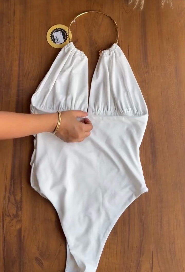 Lowell choker bodysuit
