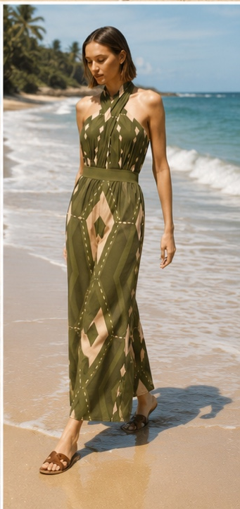 Hazel halter-neck swimsuit